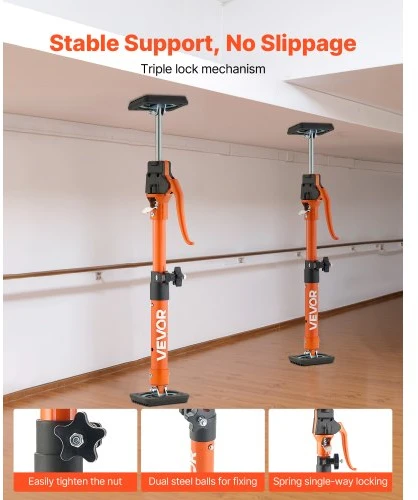 Koduva VEVOR atraminis stulpas spintelėms, 2 vnt., 40–60 cm, plieno teleskopinis greitas atraminis strypas