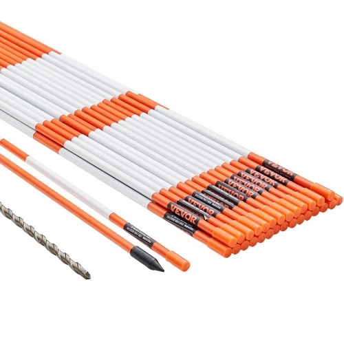 VEVOR Atšvaitiniai įvažiavimo žymekliai, 122 cm, oranžiniai stiklo pluošto kuoliukai