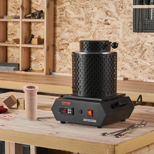 VEVOR Aukso lydymo krosnis, 1350 W, iki 1150 °C, skaitmeninė elektrinė