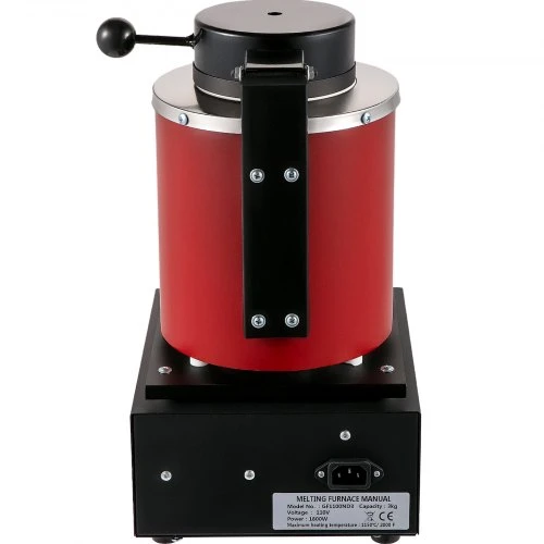 Koduva VEVOR aukso lydymo krosnis, 1350 W, 1150 ℃, skaitmeninė elektrinė, su 3kg keraminiu tigliu, liejinio forma ir pirštinėmis