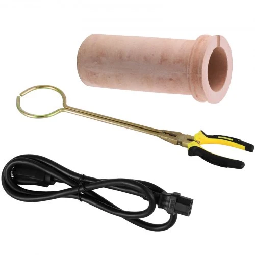 VEVOR Aukso lydymo krosnis, 1350 W, iki 1150 ℃, skaitmeninė elektrinė, su 1kg keraminiu tigliu