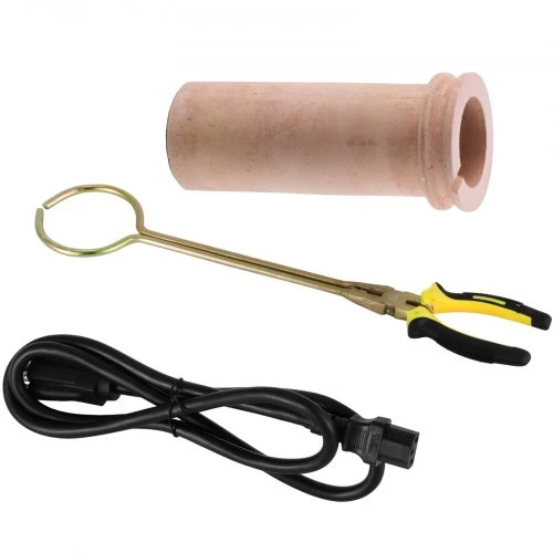 VEVOR Aukso lydymo krosnis, 1350 W, iki 1150 â„ƒ, skaitmeninÄ—, su 3kg keraminiu tigliu