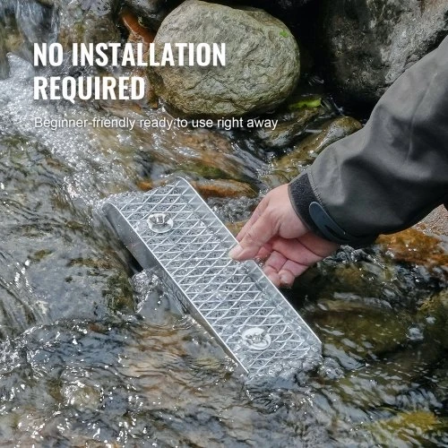 VEVOR Aukso plovimo rinkinys su mini sluice dėže, 12" aliumininė aukso gavybos įranga, 16 dalių