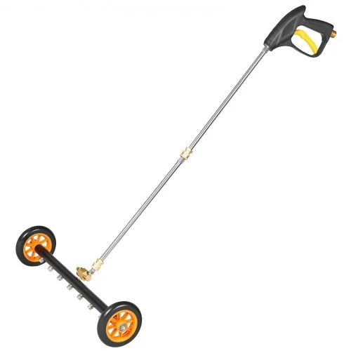 VEVOR Aukšto slėgio plovyklos važiuoklės valytuvas QD-QXQ03, 59 x 21 x 118 cm, juoda / oranžinė