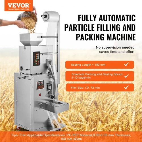 VEVOR Automatinė dalelių pakavimo mašina, 1–100 g