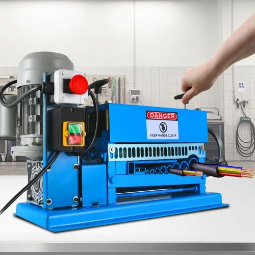 Koduva VEVOR automatinė laidų izoliacijos nuėmimo mašina 1,5–38 mm, 370 W, 10 peilių
