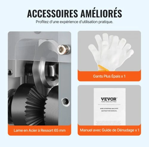 Koduva VEVOR automatinė laidų izoliacijos nuėmimo mašina, 1,5–30 mm, 180 W