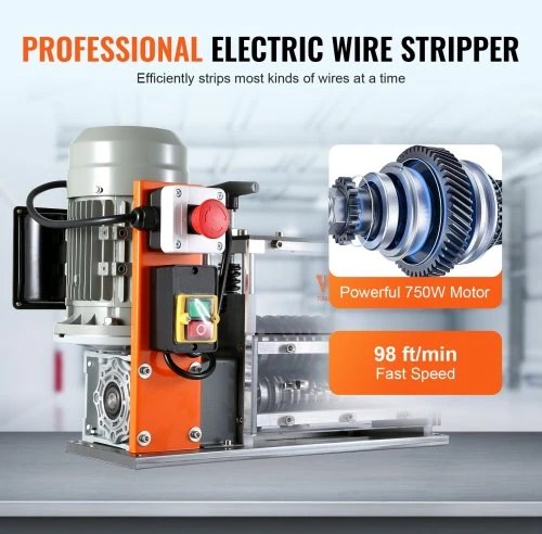 Koduva VEVOR automatinė laidų izoliacijos nuėmimo mašina, 1,5–40 mm, 750 W
