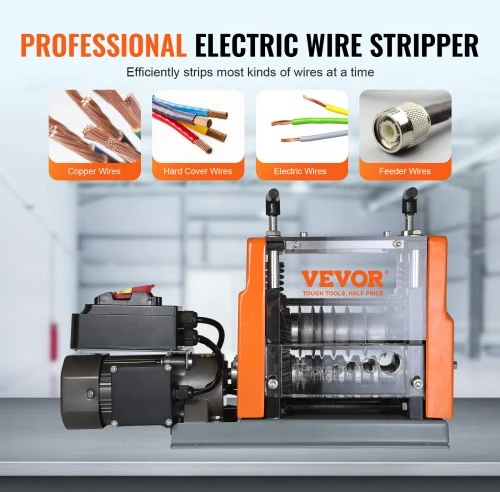 VEVOR Automatinė laidų izoliacijos nuėmimo mašina, 1,5–25 mm, 60 W