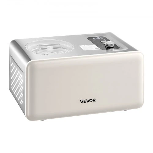 VEVOR Automatinė ledų gaminimo mašina su įmontuotu kompresoriumi, 2 kv. kompresorinė, 3 režimai