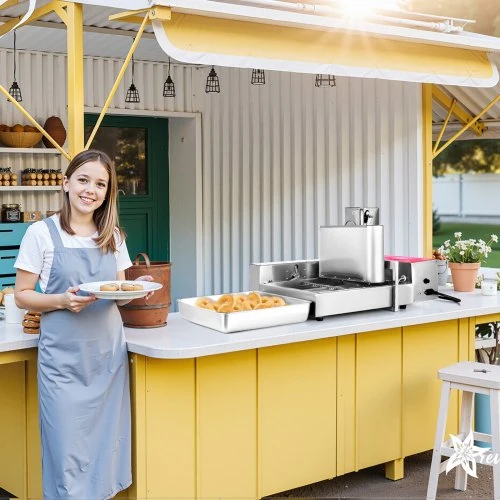 VEVOR Automatinis spurgų aparatas, 6 eilių, 360 vnt./val., nerūdijančio plieno, su išmaniu valdymu
