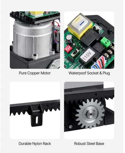 Koduva VEVOR automatinis vartų atidarytuvas MD400, 400 W, iki 25 m, iki 1000 kg