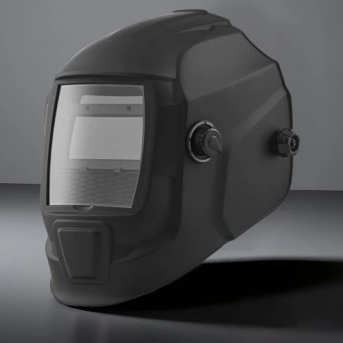 VEVOR Automatiškai tamsėjantis suvirinimo šalmas CRIUS, 93 x 43 mm, DIN 4/9-13, matinė juoda