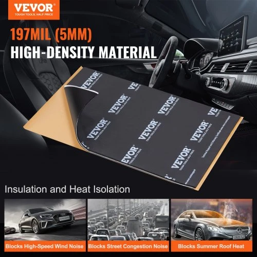 VEVOR Automobilio garso slopinimo kilimėlis, 200 mil, 2,3 m²