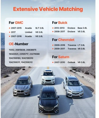 VEVOR Automobilio generatorius 11252, skirtas Buick Enclave, Chevy Traverse, GMC Acadia, Saturn Outlook