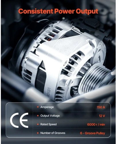 VEVOR Automobilio generatorius 84143543, skirtas Chevy Express 2500, GMC Sierra 1500 ir Yukon