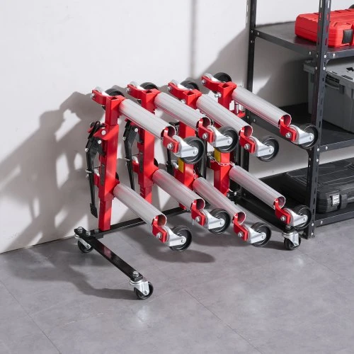 VEVOR Automobilio ratukinių platformų stovas, 4 platformoms, su 360° pasukamais ratukais