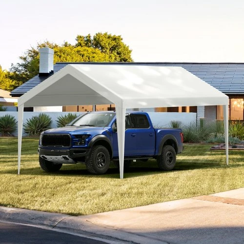 Koduva VEVOR automobilio stoginės keičiamas uždangalas, baltas, 610 x 304 cm