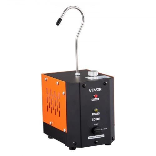 VEVOR Automobilių dūmų mašina nuotėkio detektorius SD701, DC 12V, juoda, oranžinė