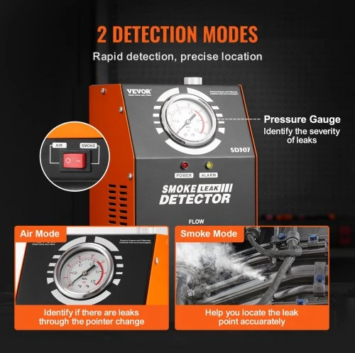 VEVOR Automobilių dūmų nuotėkio detektorius SD307, 12 V