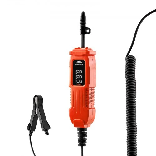 VEVOR Automobilių grandinės testeris, 3–72 V DC, su LED ekranu ir apšvietimu, 3,5 m kabelis