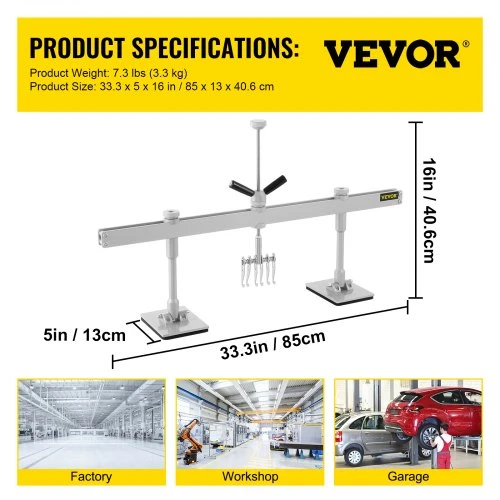 VEVOR Automobilių įlenkimų nuėmimo rinkinys, 85 cm, aliuminio lydinys