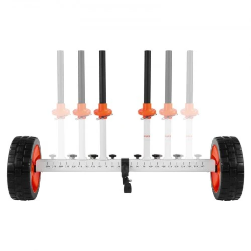 VEVOR Baidarių vežimėlis, 104 kg keliamoji galia, 25,4 cm vientisos PU padangos, su atrama