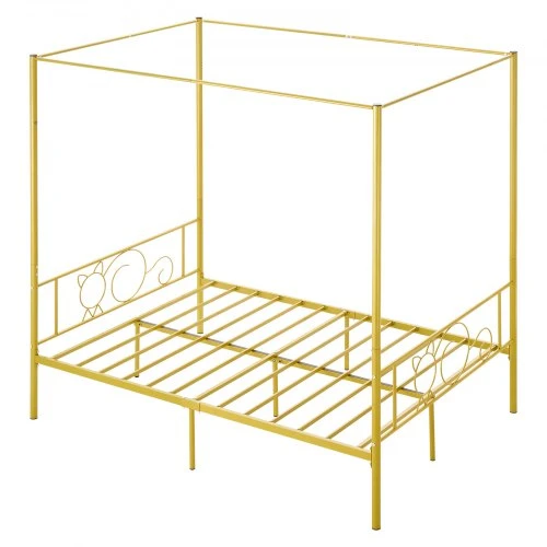 VEVOR Baldakiminė lovos rėmas, metalinė, auksinė, Full, SSHGC-05