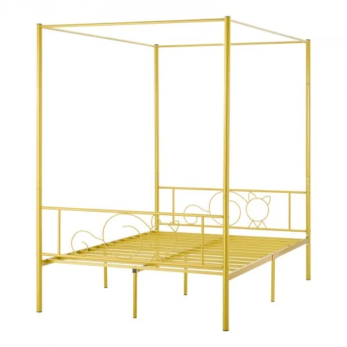 VEVOR Baldakiminė lovos rėmas, metalinė, auksinė, Full, SSHGC-05