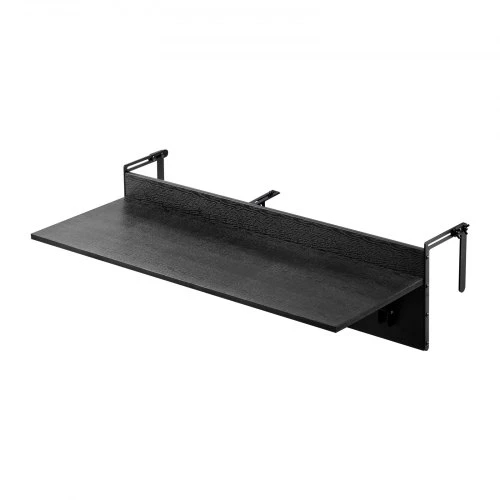 VEVOR Balkono pakabinamas staliukas, 12 x 48 col. sulankstomas turėklų stalas, 50 lb, tinka 1"–4,3" turėklams