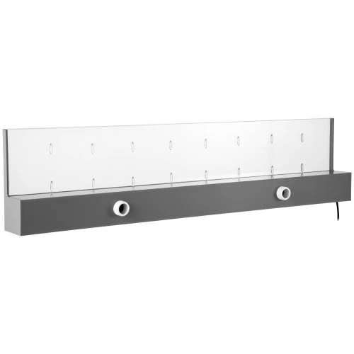 VEVOR Baseino krioklio latakas, 36,2 x 3,2 x 8,1 col., 17 spalvų LED, su nuotolinio valdymo pultu