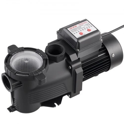 Koduva VEVOR baseino siurblys, 550 W, 14 000 l/val., vieno greičio, su 24 val. laikmačiu