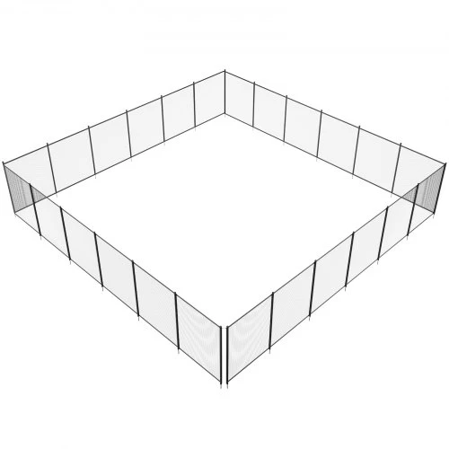 Koduva VEVOR baseino tvora, 1,2 x 21,9 m, juoda