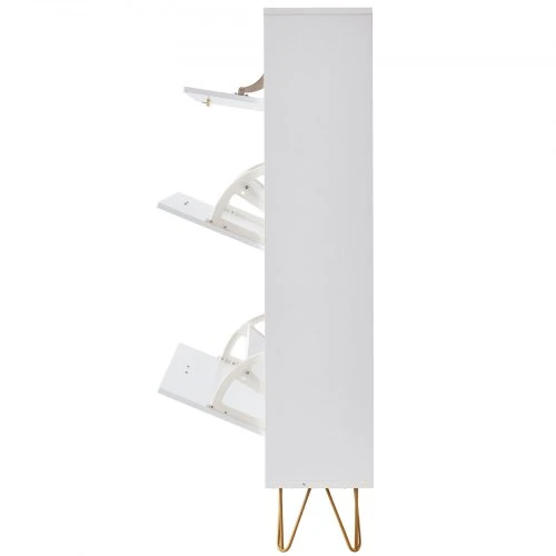 Koduva VEVOR batų spintelė su 3 atverčiamais stalčiais, HZS004, 800 x 239 x 1200 mm