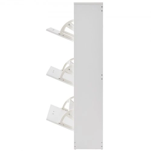 Koduva VEVOR batų spintelė su 3 atverčiamais stalčiais, HZS003, 60 x 23,7 x 120 cm