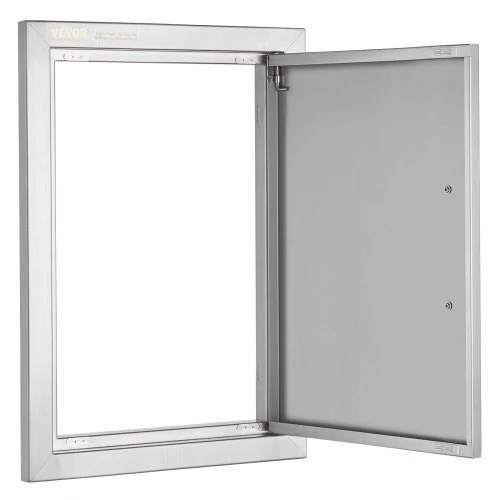 Koduva VEVOR BBQ prieigos durelės 355x508 mm, nerūdijančio plieno, įleidžiamos, su rankena