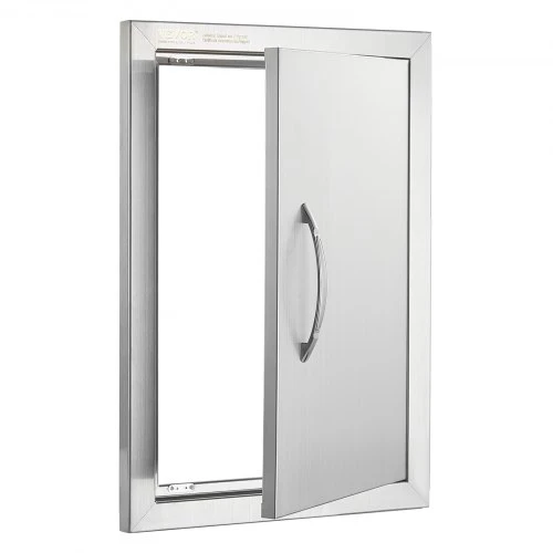 Koduva VEVOR BBQ prieigos durelės 355x508 mm, nerūdijančio plieno, įleidžiamos, su rankena