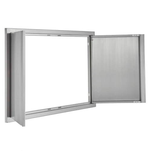 Koduva VEVOR BBQ prieigos durelės 914 x 610 mm, dvigubos nerūdijančio plieno įleidžiamos durys