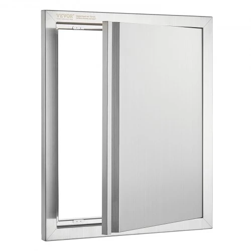 Koduva VEVOR BBQ prieigos durys, 457 x 533 mm, nerūdijančio plieno, įleidžiamos, su įleista rankena