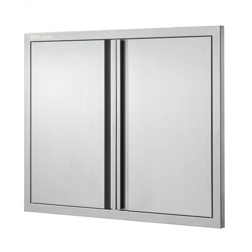 Koduva VEVOR BBQ prieigos durys, 787x609 mm, dvigubos, nerūdijančio plieno, įleidžiamos, lauko virtuvei