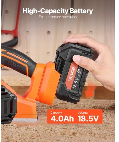 Koduva VEVOR belaidis rankinis oblius, 82 mm, 15000 aps./min, 18 V, 4 Ah, bešepetėlinis