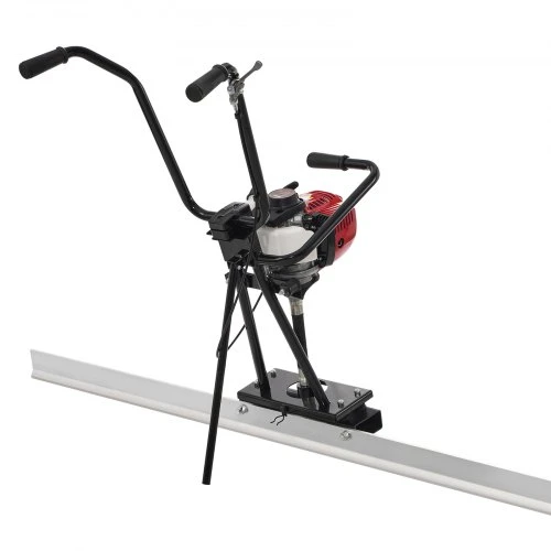 Koduva VEVOR benzininė betono vibro lyginimo mentė, 6/8/11 pėdų aliuminio lentų rinkinys, 4 taktų variklis, reguliuojamos rankenos, 6500 RPM