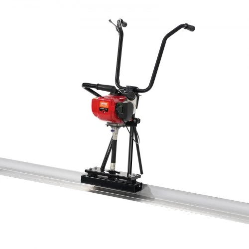 Koduva VEVOR benzininė betono vibro lyginimo mentė, 6/8/11 pėdų aliuminio lentų rinkinys, 4 taktų variklis, reguliuojamos rankenos, 6500 RPM