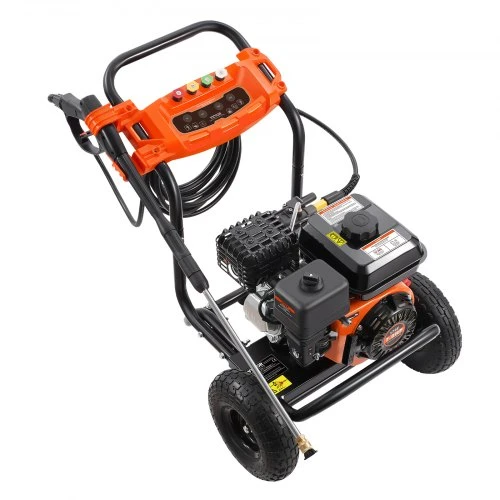 VEVOR Benzininis aukšto slėgio plovimo įrenginys, 3500 PSI, 10 l/min, su aliumininiu siurbliu ir 5 antgalių rinkiniu