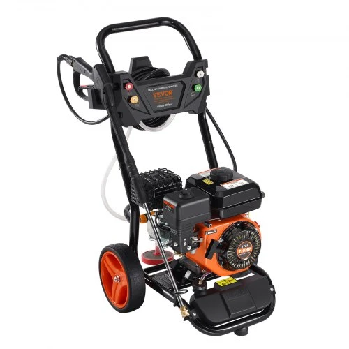 VEVOR Benzininis aukšto slėgio plovimo įrenginys, 3950 PSI, 10 l/min, su variniu siurbliu