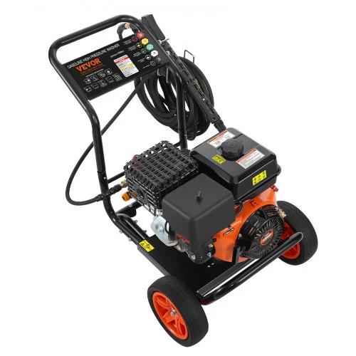 VEVOR Benzininis aukšto slėgio plovimo įrenginys, 4400 PSI, 15 l/min, su variniu siurbliu ir 5 purkštukais