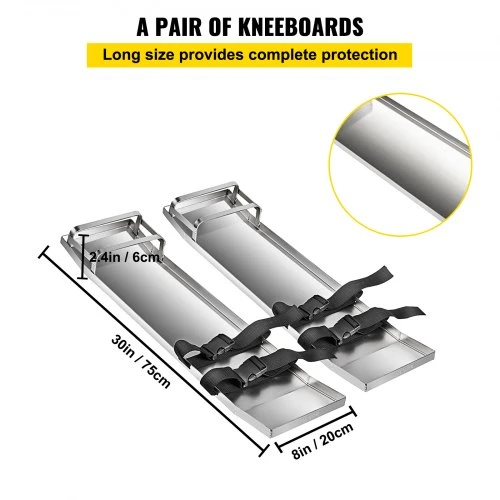 VEVOR Betoniniai kelių lentos 30'' x 8'' slankiosios, 2 vnt., nerūdijančio plieno