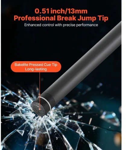Koduva VEVOR biliardo lazda Jump Break, 1473,2 mm, 554 g, anglies pluošto kotas