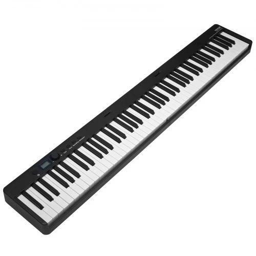 VEVOR BX-20 nešiojamas skaitmeninis pianinas, Bluetooth ir MIDI, juodas