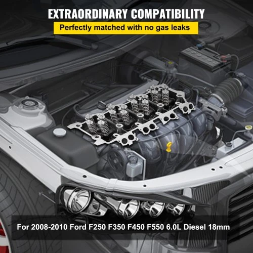 VEVOR Cilindro galvutės mazgas 6.4L, ketaus, skirtas 08-10 Ford F250 F350 F450 F550